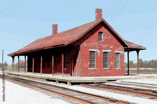 old abandoned train