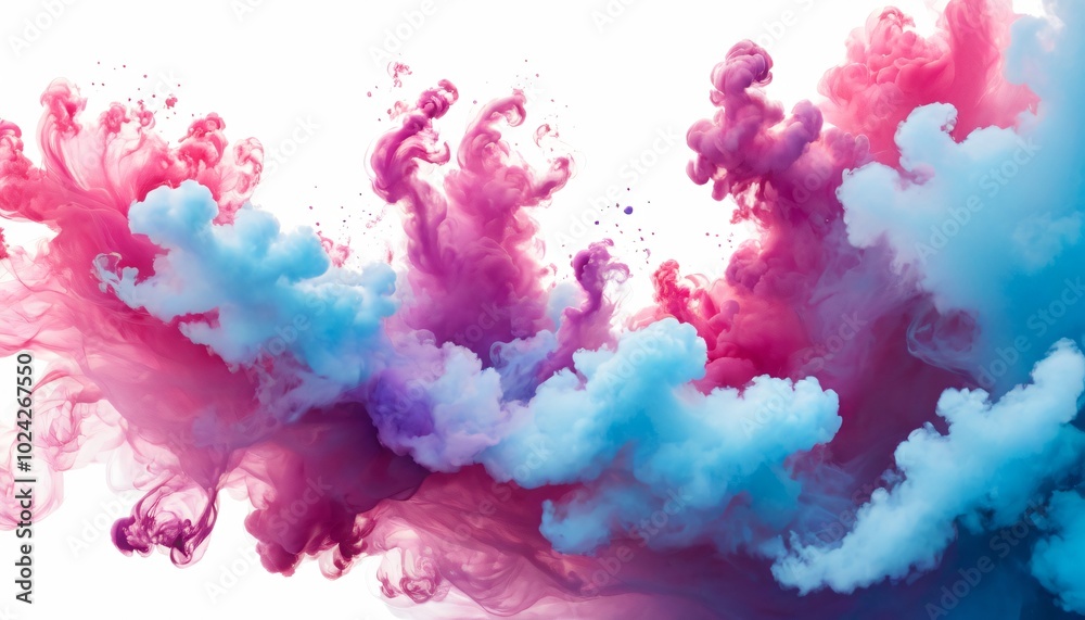 Vibrant Clouds of Color in Motion Vibrant Clouds of Color in Motion