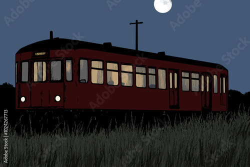 old train in the city