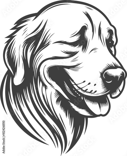 Wallpaper Mural black and white dog Torontodigital.ca