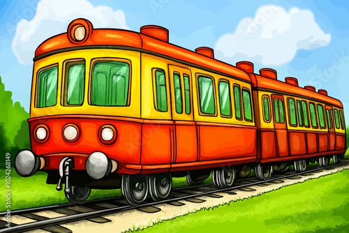 old train on the railway