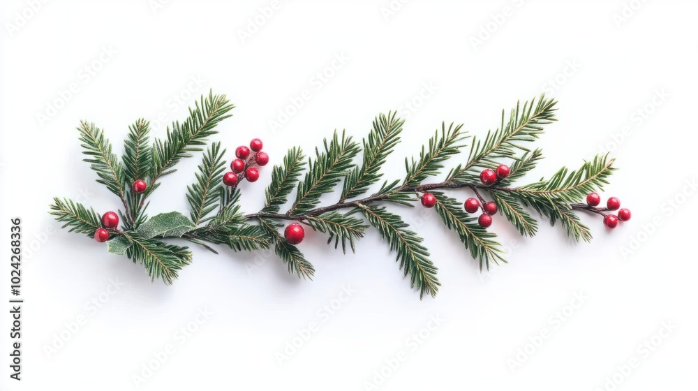 Tannenzweige am unteren Rand mit Weihnachtsdeko isoliert auf weiÃen Hintergrund, Freisteller. Tannenzweige am unteren Rand mit Weihnachtsdeko isoliert auf weiÃen Hintergrund, Freisteller.