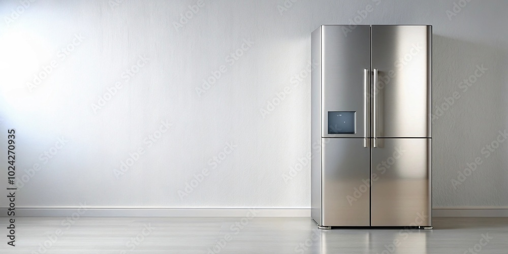 Close-Up image of contemporary refrigerator Close-Up image of contemporary refrigerator