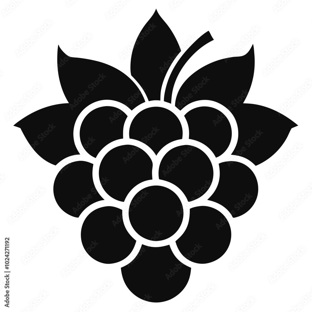 Raspberry silhouette vector icon illustration Raspberry silhouette vector icon illustration