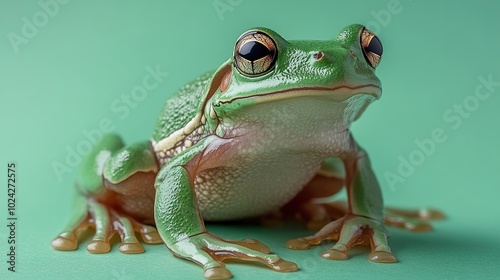 Green Tree Frog Portrait