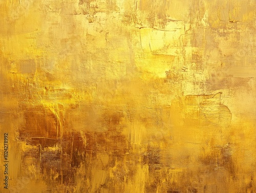 Abstract artistic painting featuring golden brushstrokes and a textured background Ideal for modern art applications including wallpapers posters cards and murals