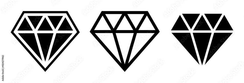 luxury diamond icon luxury diamond icon