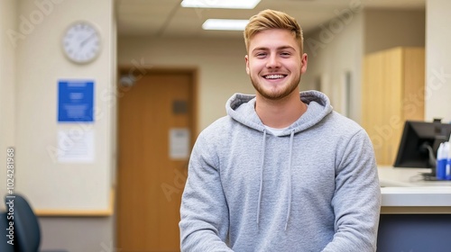 Confident Student Exiting Exam Room