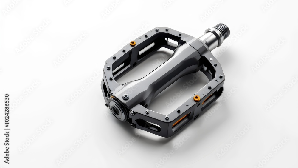 Bicycle Pedal on Plain White Background for Sports Gear Mockups Bicycle Pedal on Plain White Background for Sports Gear Mockups