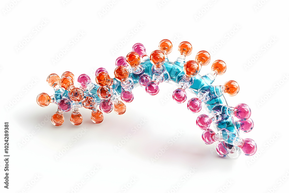 Abstract 3D Glass Spheres in Bright Colors Abstract 3D Glass Spheres in Bright Colors