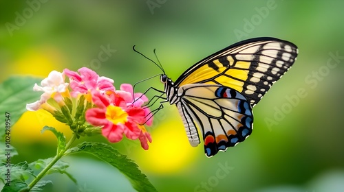 Breathtaking Close up of Butterfly Wings Showcasing Intricate Natural Patterns and Vibrant Colors This image captures the stunning beauty and delicate elegance of a butterfly s wings