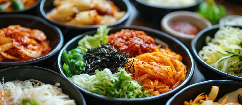 Close Up Of Korean Food Close Up Of Korean Food