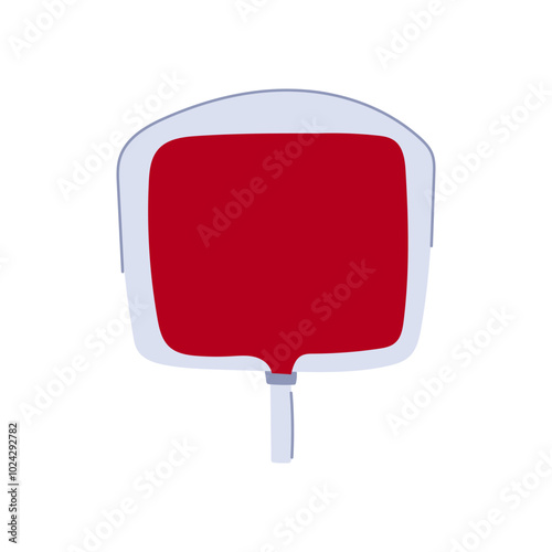 storage blood donor bag cartoon. compatibility screening, safety needle, tubing anticoagulant storage blood donor bag sign. isolated symbol vector illustration
