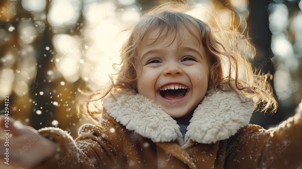 Joyful Child Running to Parent with Open Arms Joyful Child Running to Parent with Open Arms