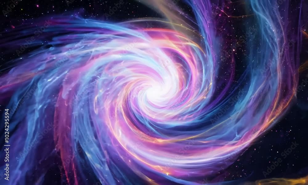 Pulsating Nebula of Abstract Colors with Dynamic Energy and Flowing Motion Pulsating Nebula of Abstract Colors with Dynamic Energy and Flowing Motion