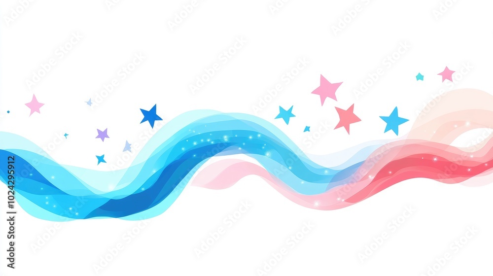 Blue Smoke Flowing Against a White Background
