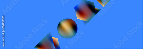 Fluid color geometric shapes abstract background. Vector Illustration For Wallpaper, Banner, Background, Card, Book Illustration, landing page