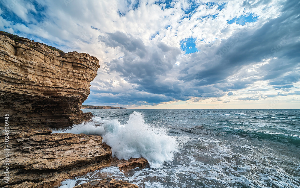 Fototapeta premium waves and rocks