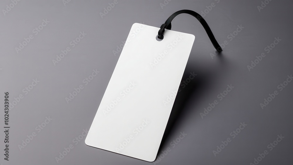 High-quality bookmark mockup displaying a clean, vertical layout. Ideal for design presentations, product promotions, or branding purposes with no logos or text