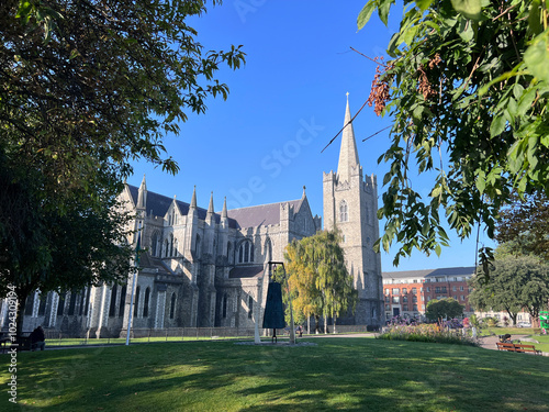 Dublin,Ireland - september 18 2024 : the Saint Patrick cathedral
