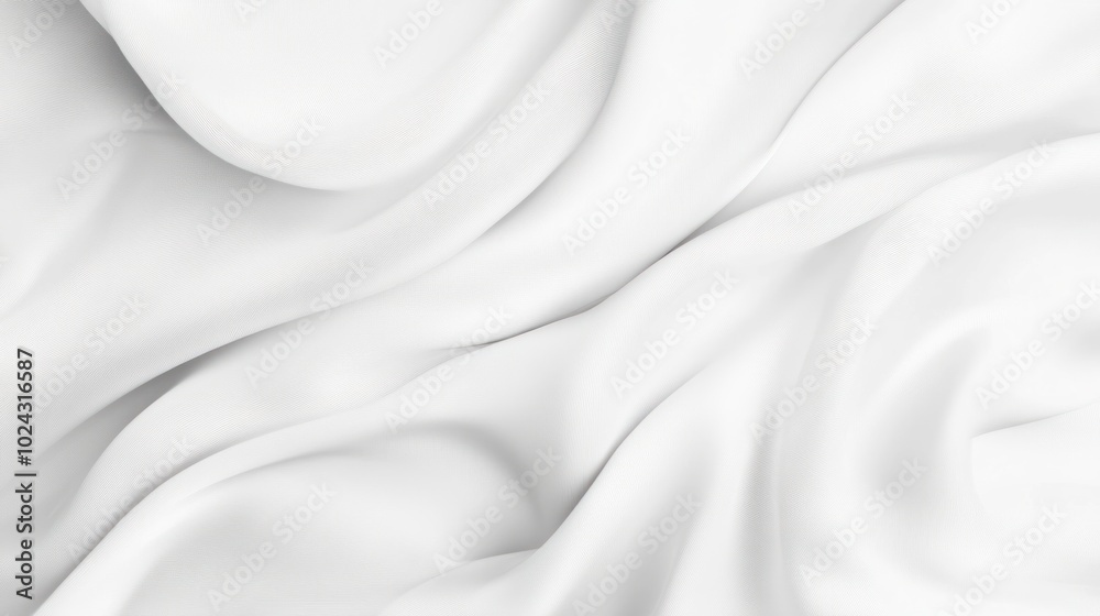 White Fabric Background White Fabric Background