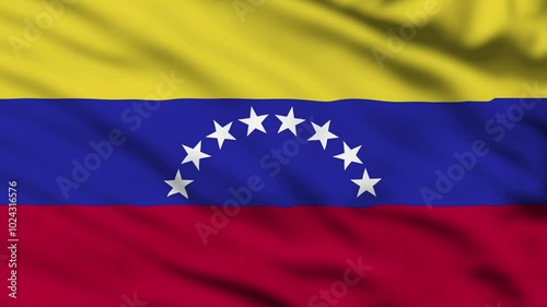  Venenzuela Symbol Country Waving Flags 4K Render