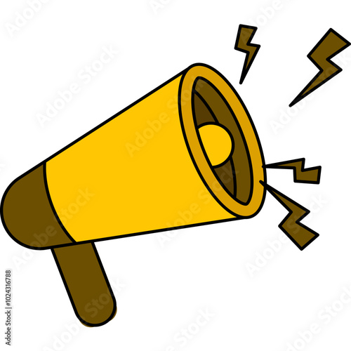 Flat Megaphone Illustration