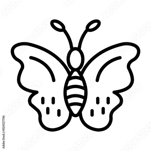 Butterfly Vector Icon Style