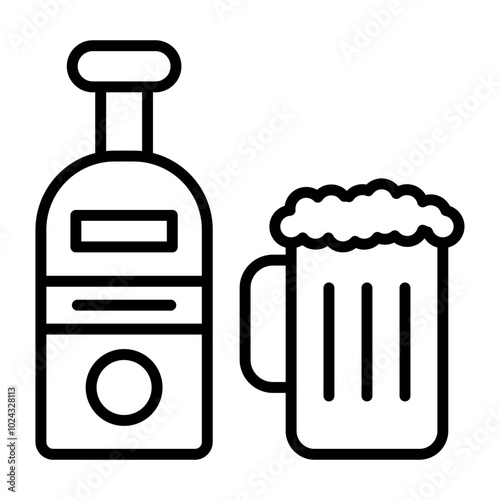 Alcohol Vector Icon Style