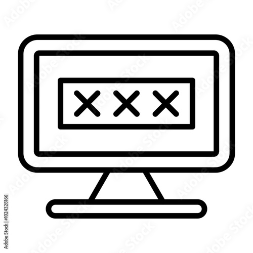 Pornography Addiction Vector Icon Style