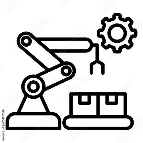 Automation Industry Vector Icon Style