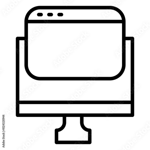 Windows Computer Vector Icon Style