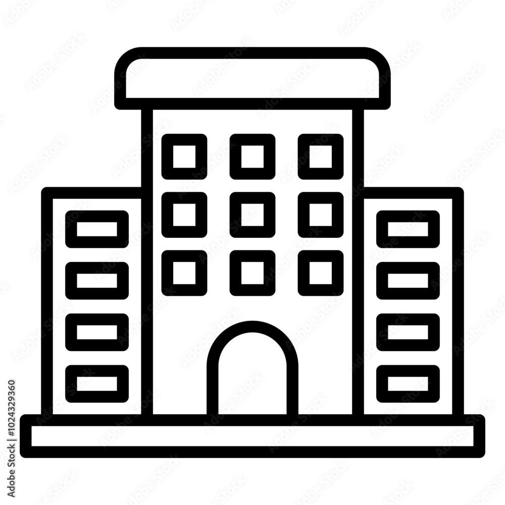 Main Establishment Vector Icon Style Main Establishment Vector Icon Style