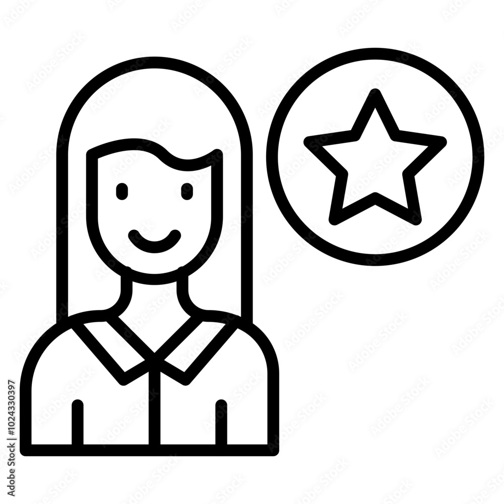 Influencer Relations Vector Icon Style Influencer Relations Vector Icon Style