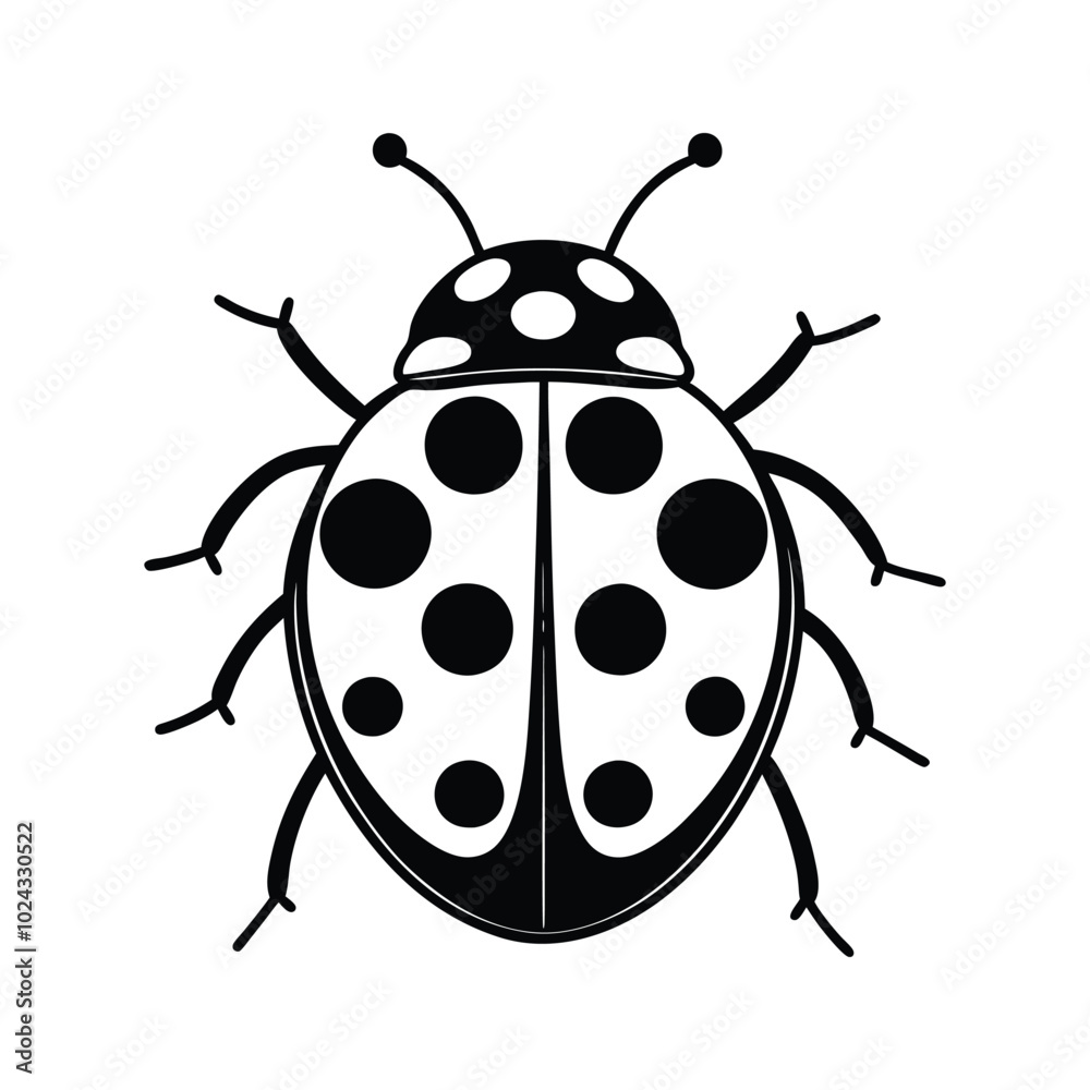 Cute ladybug simple outline icon vector illustration
Cute ladybug simple outline icon vector illustration