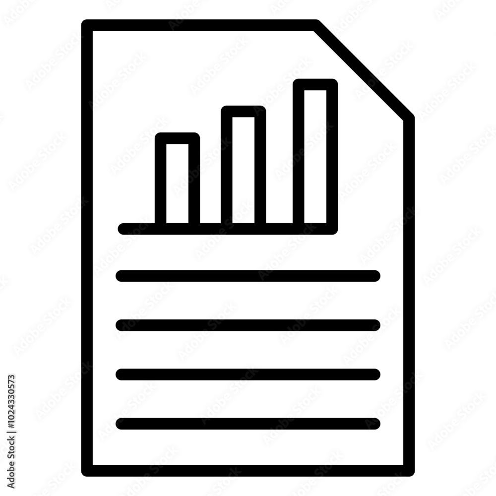 Report File Vector Icon Style
