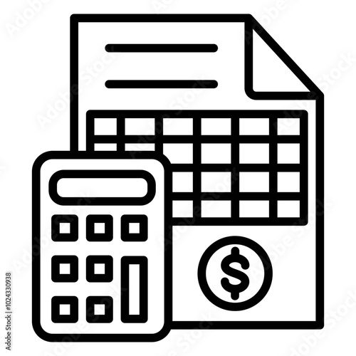 Bookkeeping Vector Icon Style