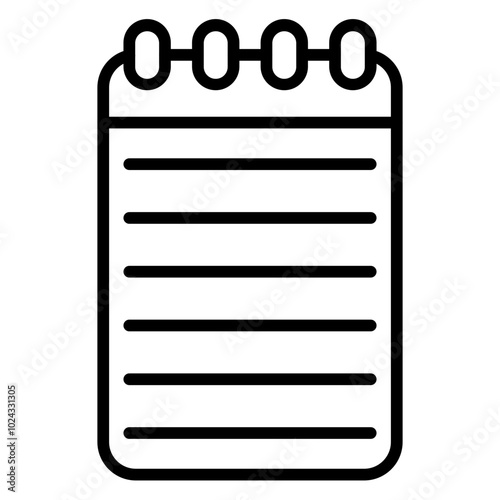 Notepad Vector Icon Style