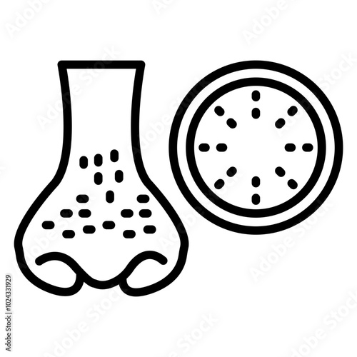 Blackhead Vector Icon Style