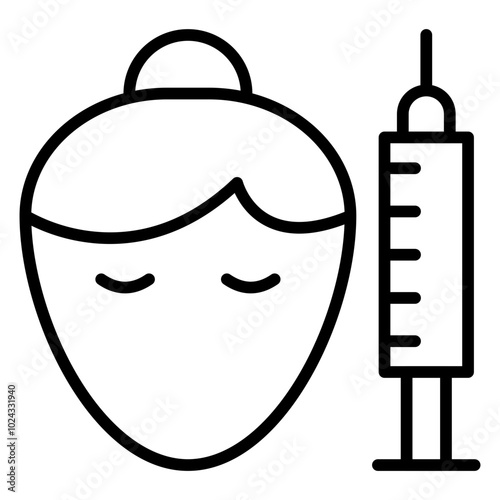 Botox Vector Icon Style