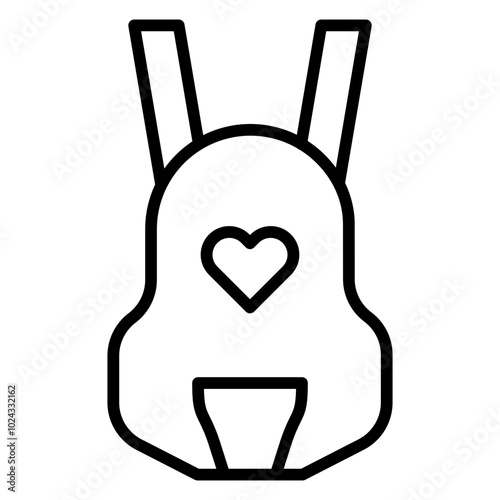 Baby carrier Vector Icon Style