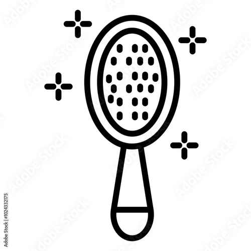 Baby hairbrush Vector Icon Style