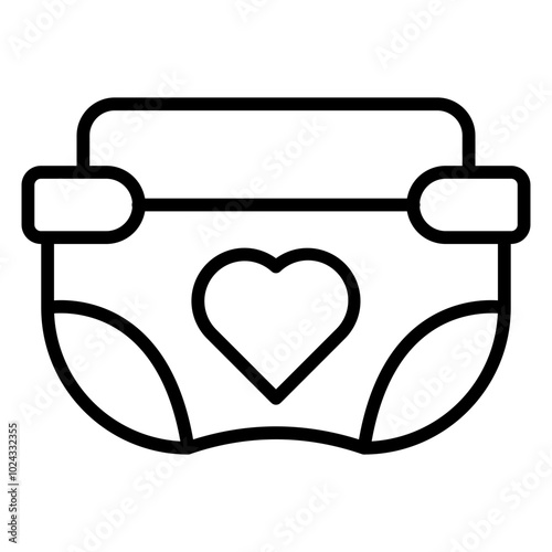 Diapers Vector Icon Style