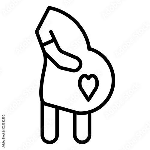 Pregnancy Vector Icon Style