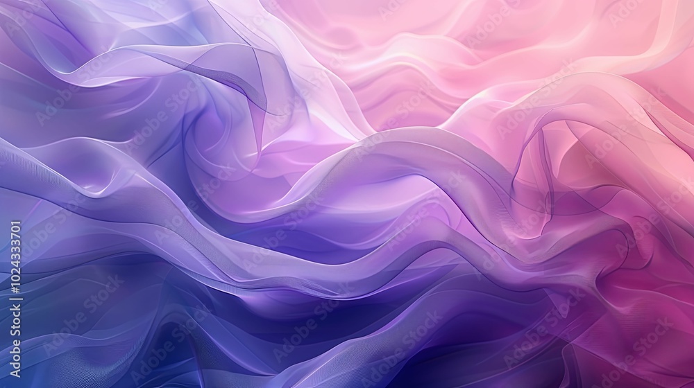 Obraz premium Abstract Swirling Purple and Pink Fabric Texture