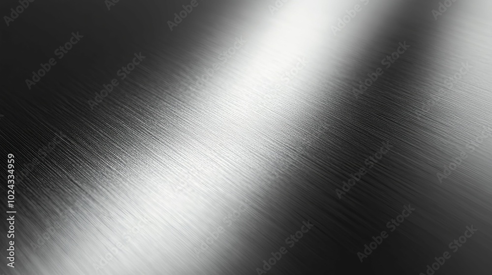 Brushed Metal Surface with Light Reflection Brushed Metal Surface with Light Reflection