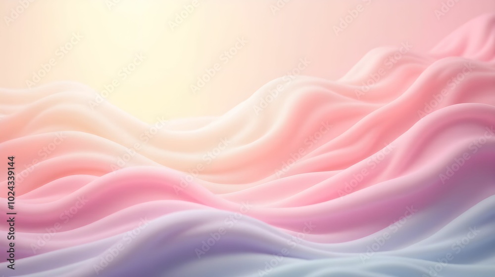 Abstract background with smooth lines and bright gradients in pastel colors
