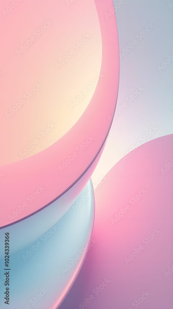 Abstract background with smooth lines and bright gradients in pastel colors Abstract background with smooth lines and bright gradients in pastel colors
