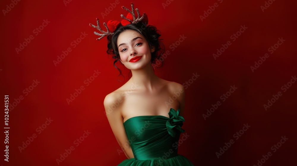 The Cheerful Holiday Dress Model The Cheerful Holiday Dress Model