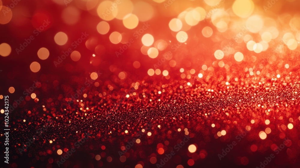 The Shimmering Red Glitter Background The Shimmering Red Glitter Background
